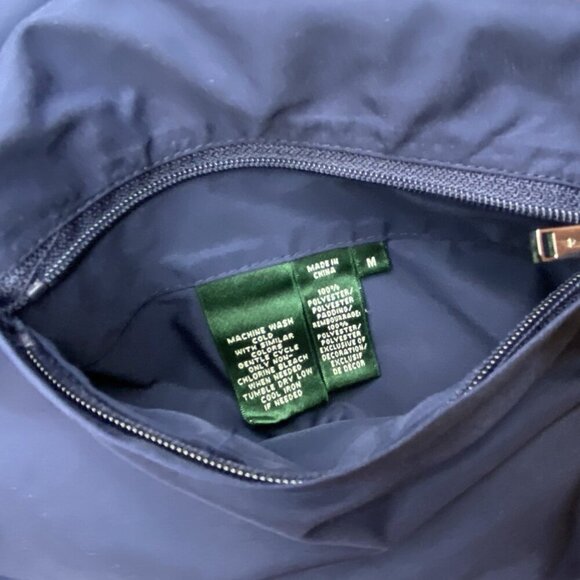 Ralph Lauren Women’s Sz M Crest Full Zip Reversible Golf Vest 6 Zip Pockets - Picture 11 of 14